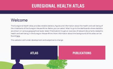 Website van de euregionale Gezondheidsatlas