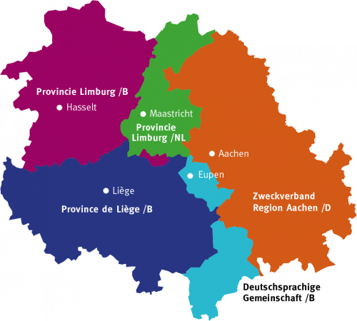 Karte Euregio Maas-Rhein